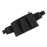 Garden Tool Belt 6 Pockets 2 Straps Waterproof Oxford Fabric Adjustable Gardening Tool Pouch for Family Camping Outdoor Black - Top-Down View