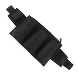 Garden Tool Belt 6 Pockets 2 Straps Waterproof Oxford Fabric Adjustable Gardening Tool Pouch for Family Camping Outdoor Black