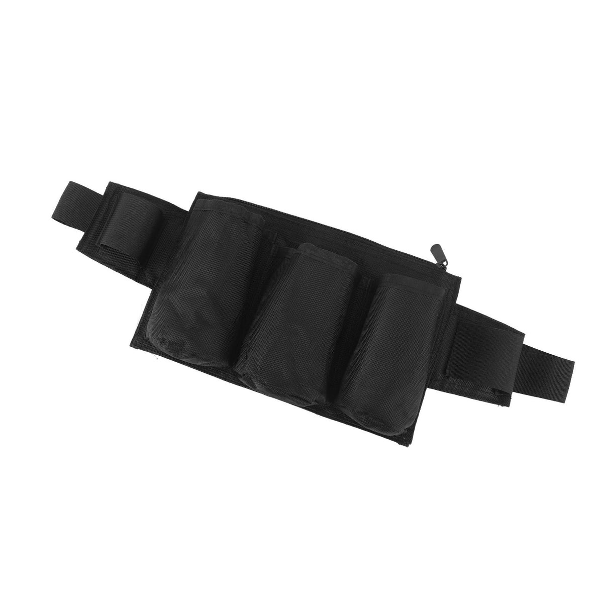 Garden Tool Belt 6 Pockets 2 Straps Waterproof Oxford Fabric Adjustable Gardening Tool Pouch for Family Camping Outdoor Black