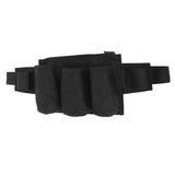 Garden Tool Belt 6 Pockets 2 Straps Waterproof Oxford Fabric Adjustable Gardening Tool Pouch for Family Camping Outdoor Black - Extra Image