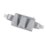 Garden Tool Belt 6 Pockets 2 Straps Waterproof Oxford Fabric Adjustable Gardening Tool Pouch for Family Camping Outdoor Gray