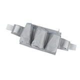 Garden Tool Belt 6 Pockets 2 Straps Waterproof Oxford Fabric Adjustable Gardening Tool Pouch for Family Camping Outdoor Gray - 45-Degree Angle