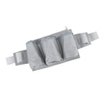Garden Tool Belt 6 Pockets 2 Straps Waterproof Oxford Fabric Adjustable Gardening Tool Pouch for Family Camping Outdoor Gray