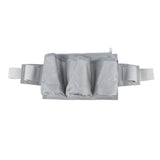 Garden Tool Belt 6 Pockets 2 Straps Waterproof Oxford Fabric Adjustable Gardening Tool Pouch for Family Camping Outdoor Gray