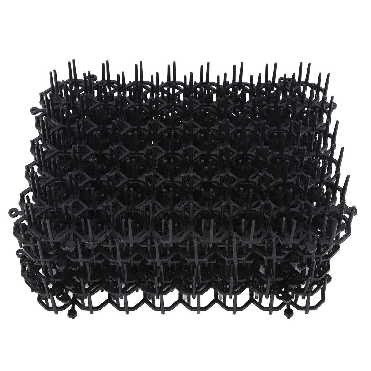 12Pcs Cat Deterrent Mat Anti Cat Dog Network Indoor Outdoor Repellent Training Plastic Spike Mat for Keeping Away Cats Dogs Protecting Plants