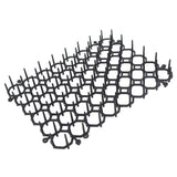 12Pcs Cat Deterrent Mat Anti Cat Dog Network Indoor Outdoor Repellent Training Plastic Spike Mat for Keeping Away Cats Dogs Protecting Plants - Front View