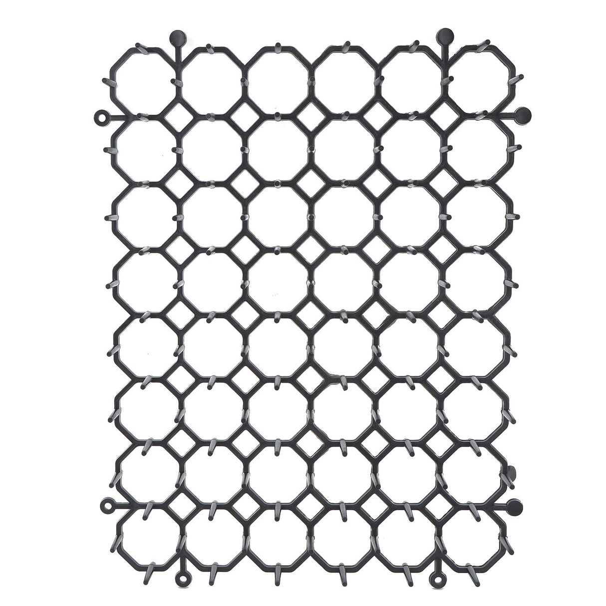 12Pcs Cat Deterrent Mat Anti Cat Dog Network Indoor Outdoor Repellent Training Plastic Spike Mat for Keeping Away Cats Dogs Protecting Plants