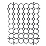 12Pcs Cat Deterrent Mat Anti Cat Dog Network Indoor Outdoor Repellent Training Plastic Spike Mat for Keeping Away Cats Dogs Protecting Plants - Rear View