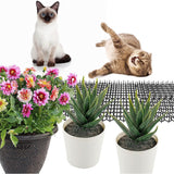 12Pcs Cat Deterrent Mat Anti Cat Dog Network Indoor Outdoor Repellent Training Plastic Spike Mat for Keeping Away Cats Dogs Protecting Plants - Extra Image