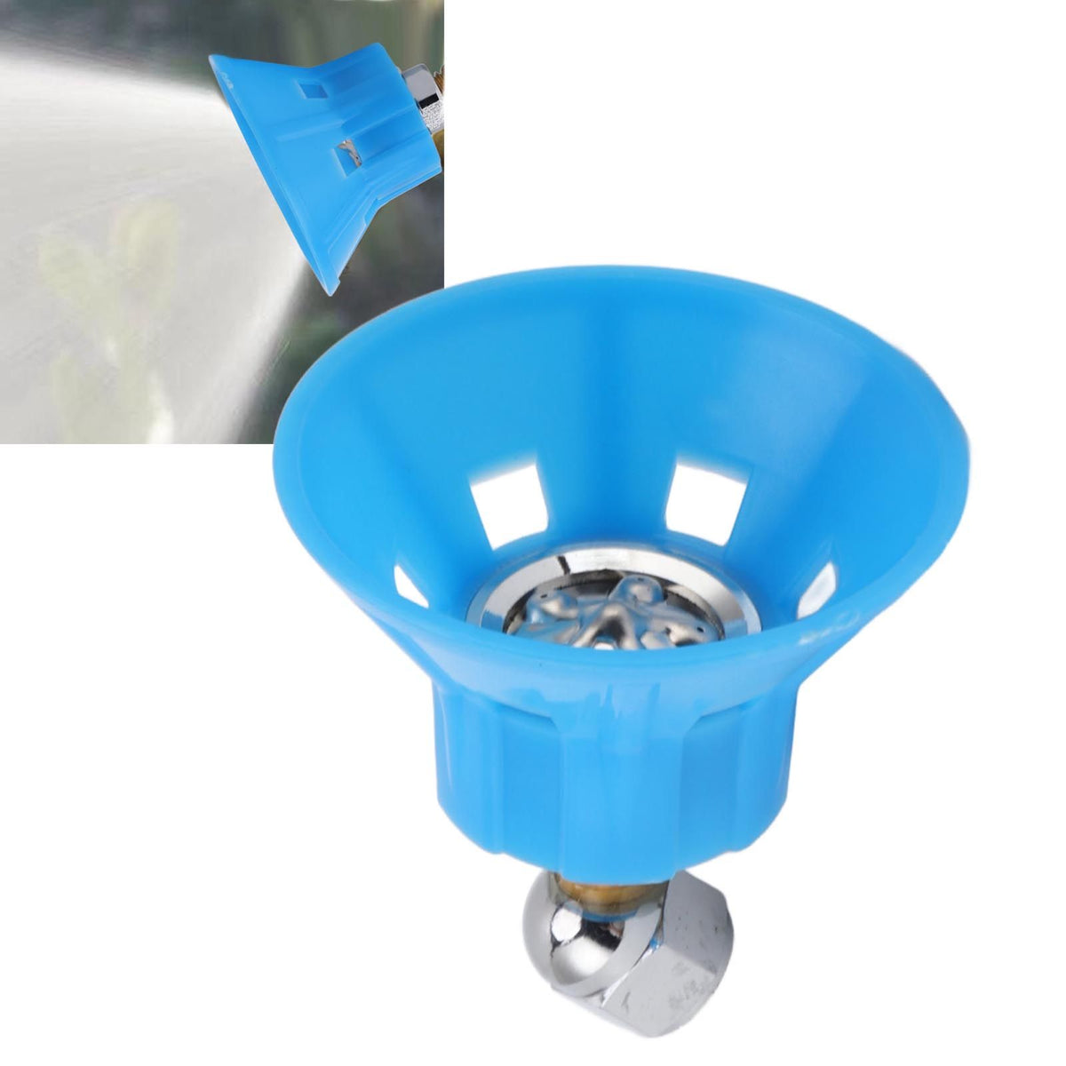 Nozzle Tips G3/8 Inner Thread Misting Nozzles 5 Holes 360 Degrees Adjustable Angles Anti Wind High Pressure Nozzles for Garden Sprayer Misting System
