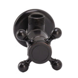 Angle Stop Valve Retro Copper Cross Handle Water Stop Valve for Bathroom Toilet Kitchen Faucet - Extra Image