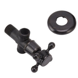 Angle Stop Valve Retro Copper Cross Handle Water Stop Valve for Bathroom Toilet Kitchen Faucet - Extra Image