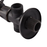Angle Stop Valve Retro Copper Cross Handle Water Stop Valve for Bathroom Toilet Kitchen Faucet