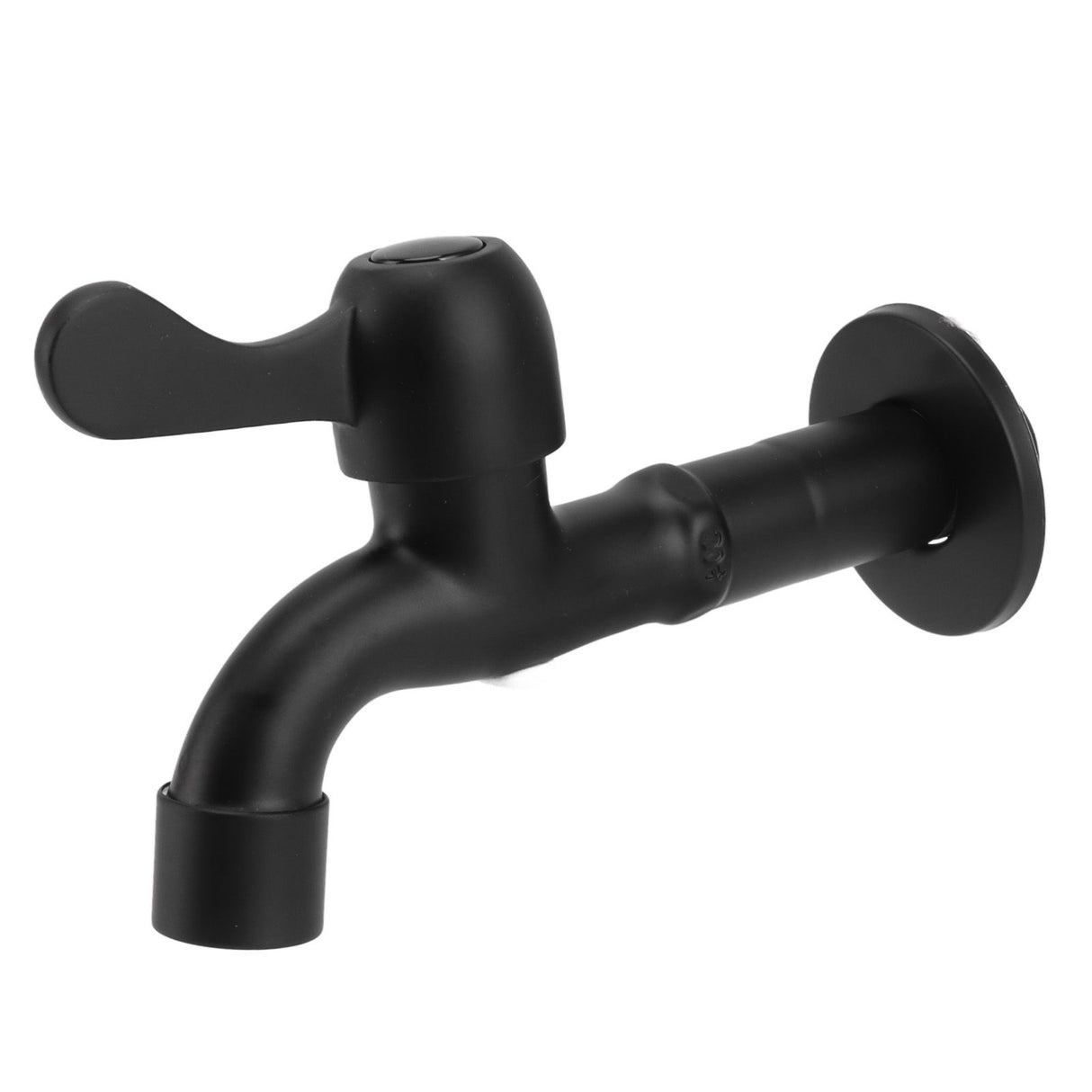 Water Faucet 304 Stainless Steel G1/2 Caliber Wall Mounted Long Style Single Cold Water Tap Black Mop Tank Faucet