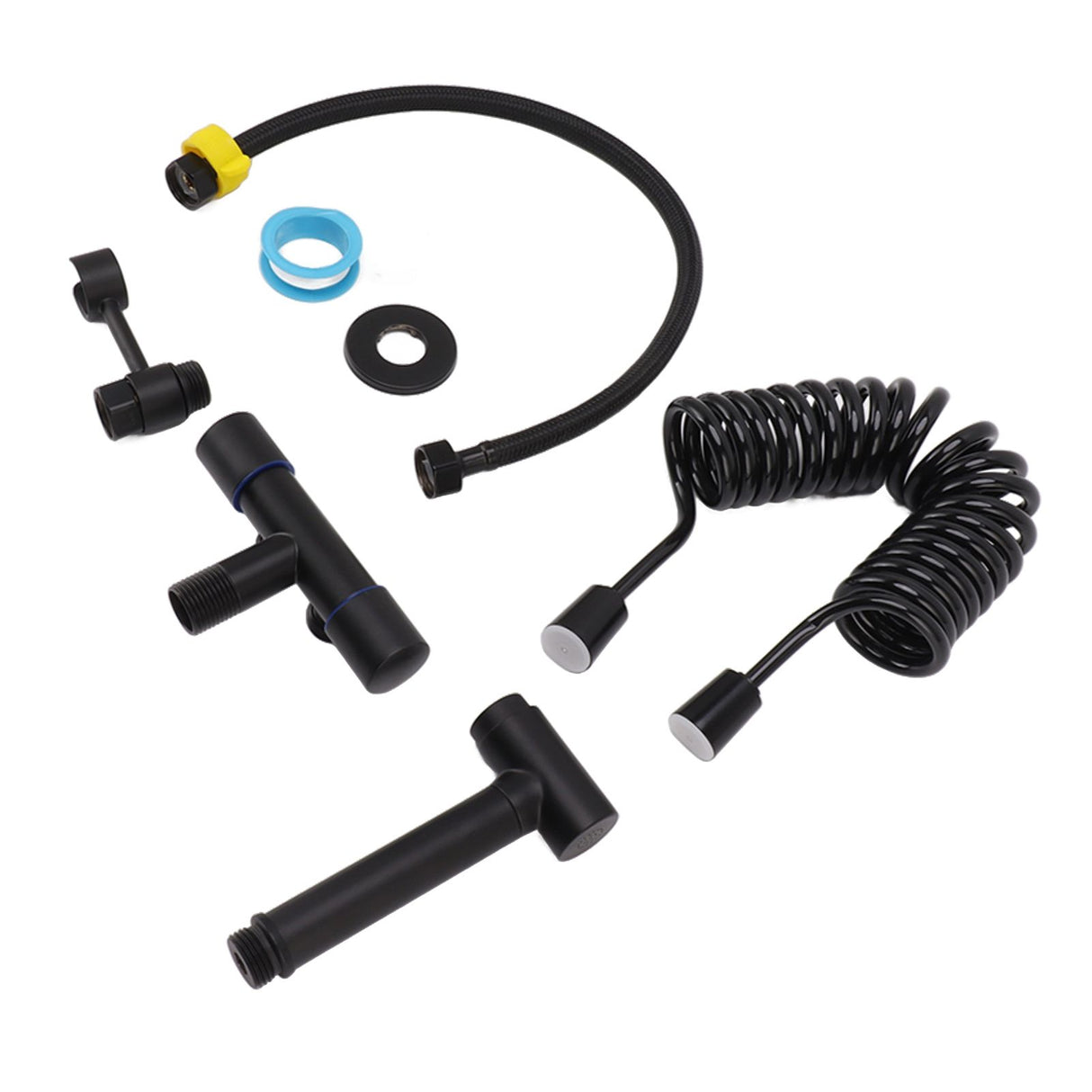 Bathroom Handheld Bidet Sprayer Kit Bidet Toilet Sprayer with Hose for Women Feminine Wash Black