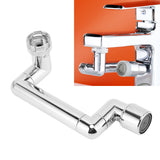 Faucet Extender Chrome Copper ABS Telescopic Swivel Faucet Tap Extension for Kitchen Wash Basin - Extra Image