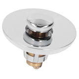 Bathroom Sink Stopper Press Popping Up Anti Clogging Brass Stainless Steel Basin Sink Drain Plug - Close-Up Angle