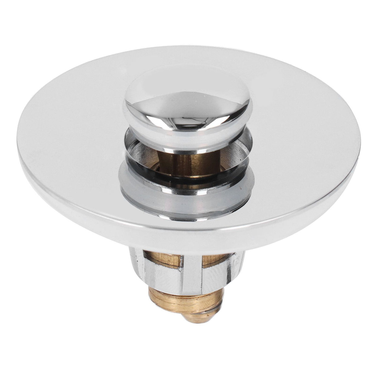 Bathroom Sink Stopper Press Popping Up Anti Clogging Brass Stainless Steel Basin Sink Drain Plug