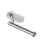 Kitchen Paper Roll Hanger Punch Free Wire Drawing Bathroom Tissue Holder Preservative Film Storage Holder 16cm - Side View