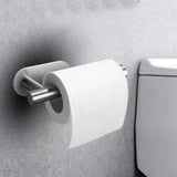 Kitchen Paper Roll Hanger Punch Free Wire Drawing Bathroom Tissue Holder Preservative Film Storage Holder 16cm