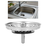 Kitchen Sink Strainer Basket Thickening Stainless Steel Sink Stopper for Standard Drains