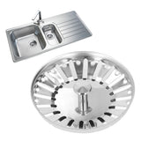 Kitchen Sink Strainer Basket Thickening Stainless Steel Sink Stopper for Standard Drains - Extra Image