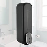 Wall Mounted Liquid Soap Box Manual 300ml Smooth Surafce for Kitchens Dining Rooms Hospitals Bathrooms Black - Extra Image