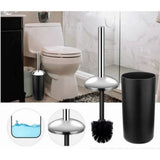 Trash Can Toothbrush Holder Set Toilet Brush Soap Box Lotion Dispenser Black Hotel Bathroom Accessories