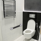 Safety Grab Bar 33.5cm Bathroom Anti Slipping Shower Handle Stainless Steel Silicone Cover Grab Bar - Rear View