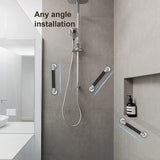 Safety Grab Bar 33.5cm Bathroom Anti Slipping Shower Handle Stainless Steel Silicone Cover Grab Bar