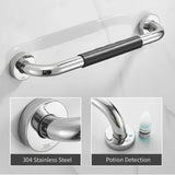 Safety Grab Bar 33.5cm Bathroom Anti Slipping Shower Handle Stainless Steel Silicone Cover Grab Bar - Extra Image