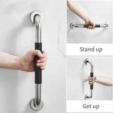 Safety Grab Bar 33.5cm Bathroom Anti Slipping Shower Handle Stainless Steel Silicone Cover Grab Bar
