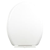 Slow Close Toilet Seat Thickened White PP Quick Installation Household Toilet Lid for Replacement