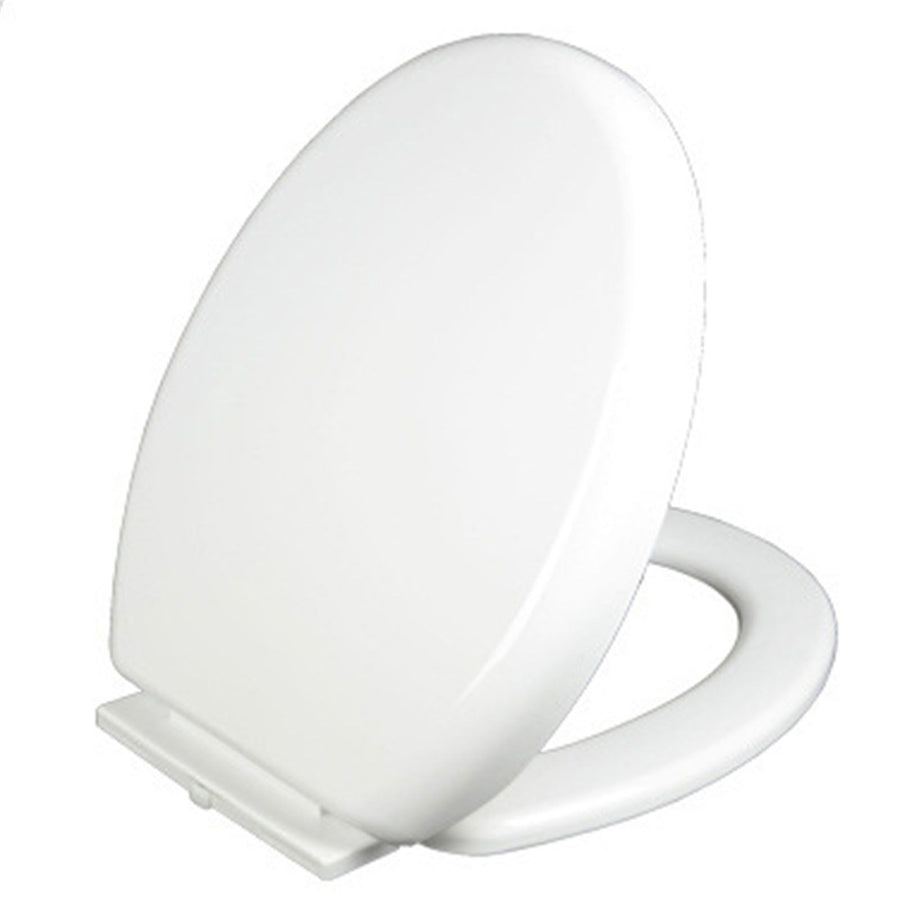 Slow Close Toilet Seat Thickened White PP Quick Installation Household Toilet Lid for Replacement