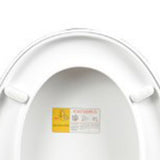 Slow Close Toilet Seat Thickened White PP Quick Installation Household Toilet Lid for Replacement