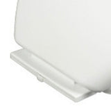 Slow Close Toilet Seat Thickened White PP Quick Installation Household Toilet Lid for Replacement