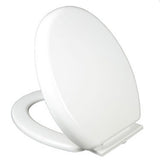 Slow Close Toilet Seat Thickened White PP Quick Installation Household Toilet Lid for Replacement
