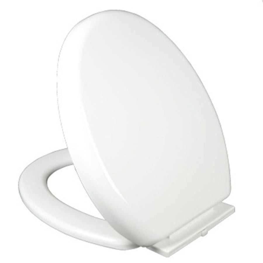 Slow Close Toilet Seat Thickened White PP Quick Installation Household Toilet Lid for Replacement