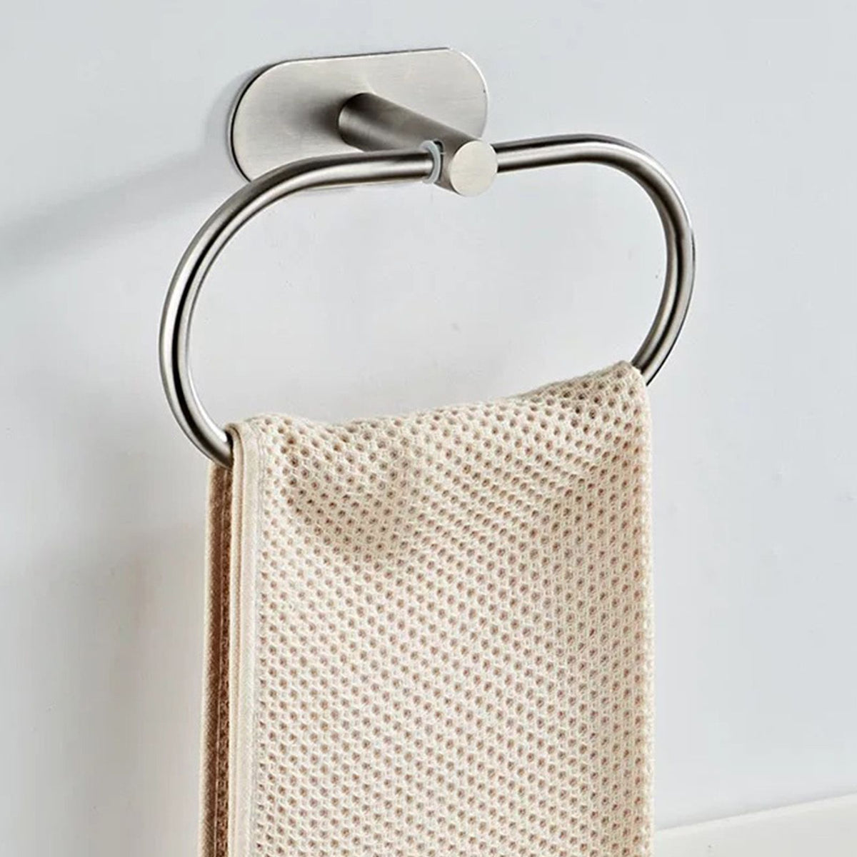 Towel Ring Holder Stainless Steel Bath Hand Towel Holder Vintage Wall Mounted Bathroom Towel Rack for Home Hotel