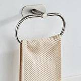 Towel Ring Holder Stainless Steel Bath Hand Towel Holder Vintage Wall Mounted Bathroom Towel Rack for Home Hotel