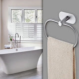 Towel Ring Holder Stainless Steel Bath Hand Towel Holder Vintage Wall Mounted Bathroom Towel Rack for Home Hotel