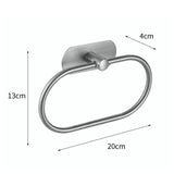 Towel Ring Holder Stainless Steel Bath Hand Towel Holder Vintage Wall Mounted Bathroom Towel Rack for Home Hotel - Extra Image