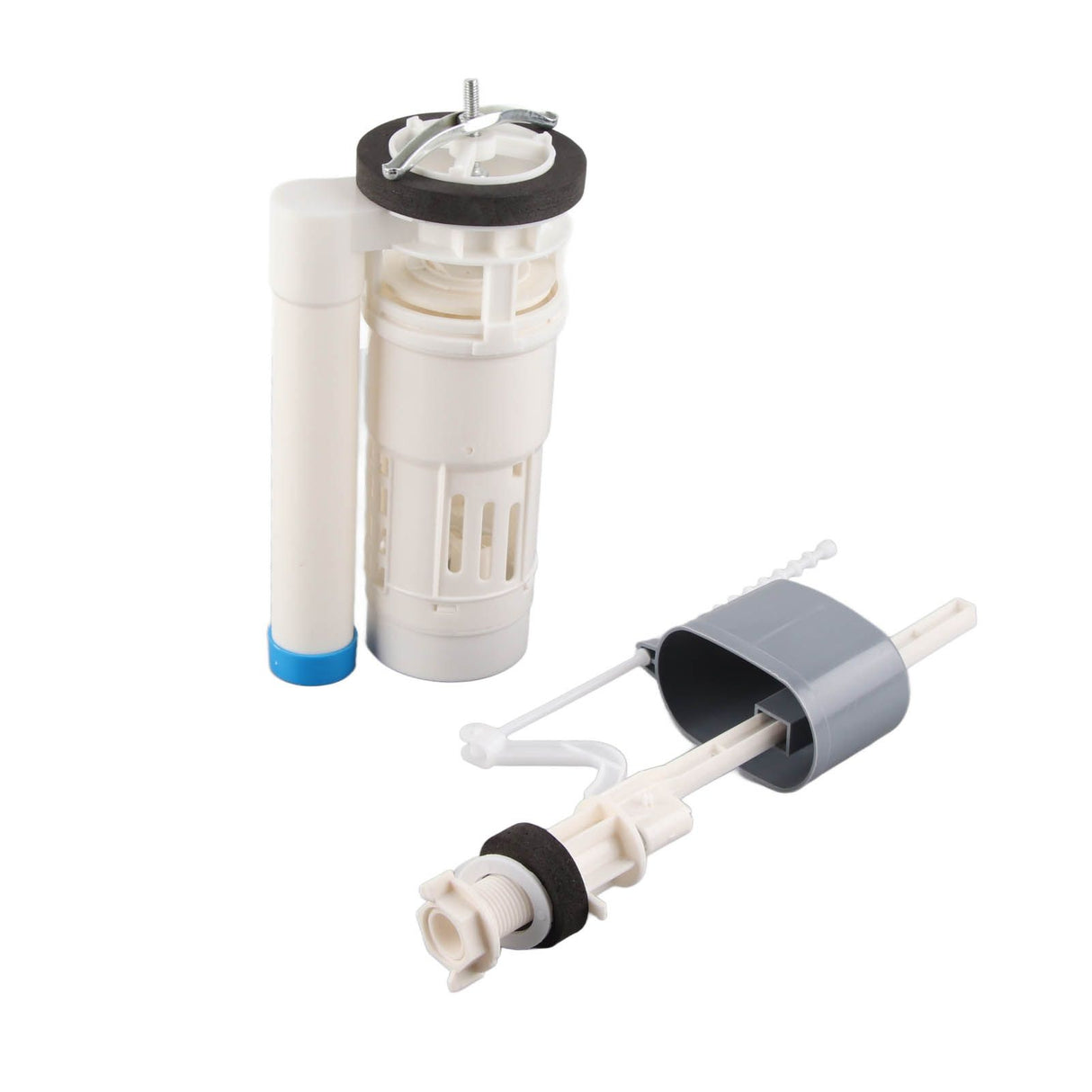 20cm Toilet Replacement Flush Valves Fill Valve with Push Button Universal Water Saving Toilet Repair Kit