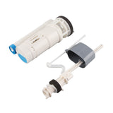 20cm Toilet Replacement Flush Valves Fill Valve with Push Button Universal Water Saving Toilet Repair Kit - Top-Down View