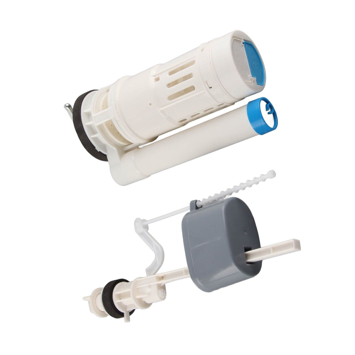 20cm Toilet Replacement Flush Valves Fill Valve with Push Button Universal Water Saving Toilet Repair Kit