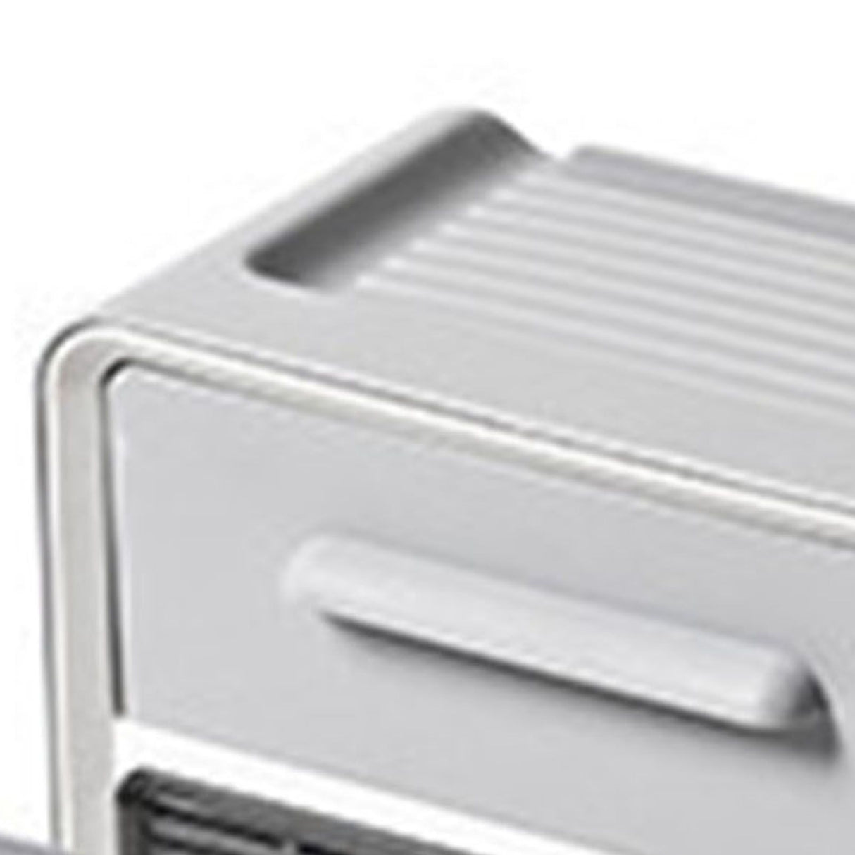 Toilet Paper Holder Wall Mount Waterproof Storage Box PP with Drawer for Bathroom Grey