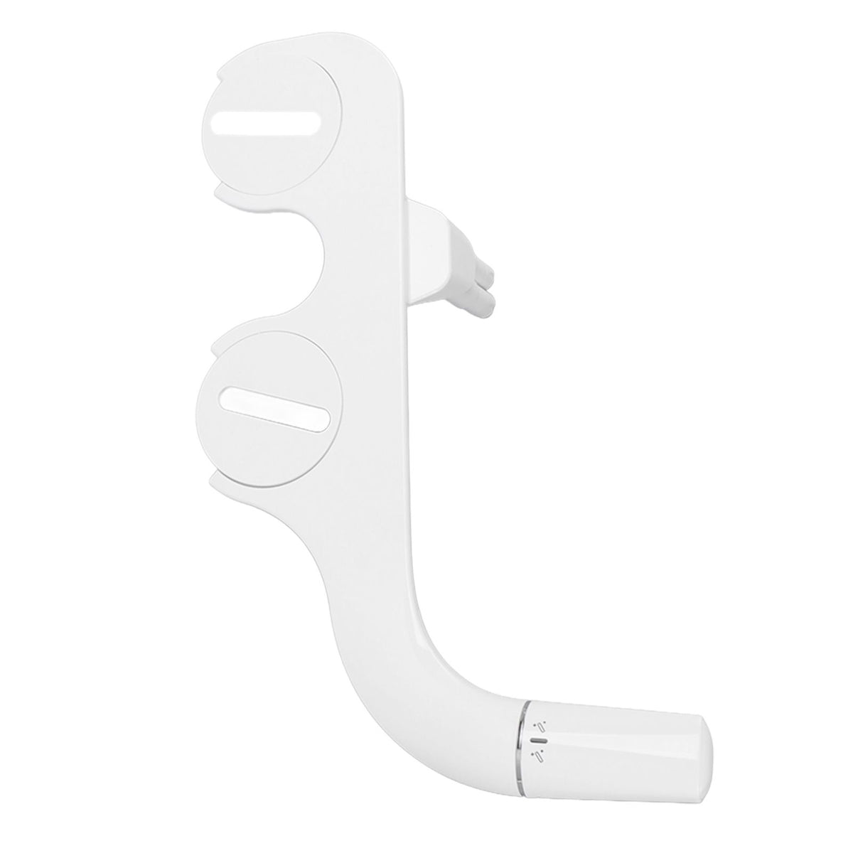Ultra Slim Bidet Toilet Seat Attachment Dual Nozzle Self Cleaning Feminine Butt Wash Bidet Attachment 3/8 Inch Tee