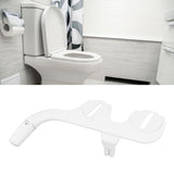 Ultra Slim Bidet Toilet Seat Attachment Dual Nozzle Self Cleaning Feminine Butt Wash Bidet Attachment 3/8 Inch Tee