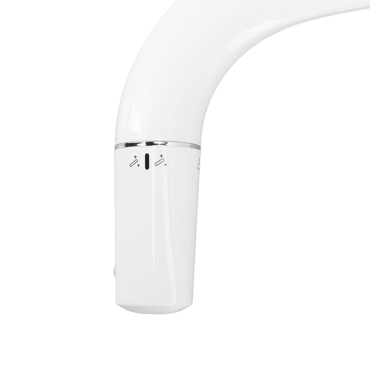 Ultra Slim Bidet Toilet Seat Attachment Dual Nozzle Self Cleaning Feminine Butt Wash Bidet Attachment 3/8 Inch Tee