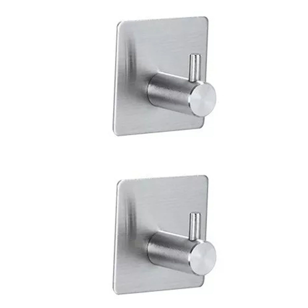 5 Pieces Bathroom Hardware Accessories Set Towel Rack Paper Holder Hook Adhesive Hook Multifunction Bathroom Set Silver